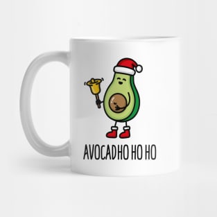 Avocad ho ho ho avocado Santa Claus pun keto diet Mug